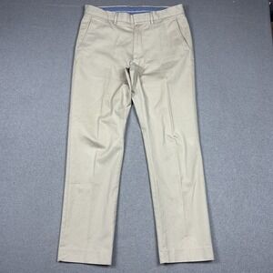 J Crew Classic Fit Chino Pants Mens 33x32 Beige Khaki Casual Dress